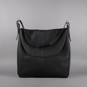 Antarès Milano leather bag black side