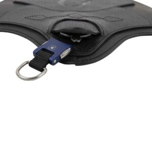 Antarès magplatta med easy clip läderdel detalj easy clip svart