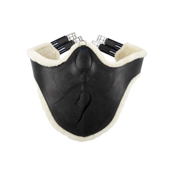 Antarès magplatta med easy clip läderdel i svart och liner naturell